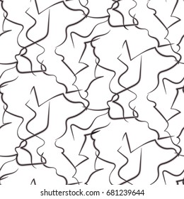 Abstract white and black geo vector pattern. Seamless faux stone pattern.