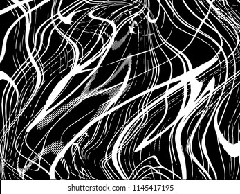 Abstract white and black marble texture, vector pattern background, trendy template  for your design