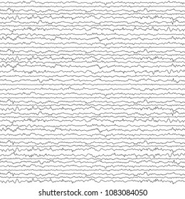 Abstract White and black Random chaotic lines textures. Grunge overlay texture zig-zag random lines with copy space. Vector illustration