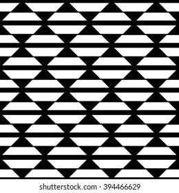 Abstract White Black Square Pattern