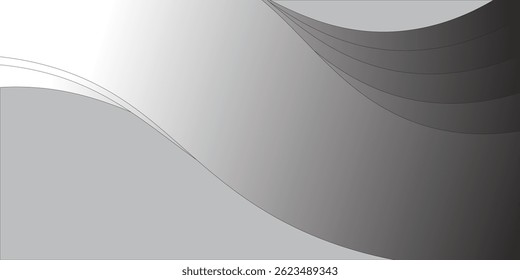 Abstractas blanco negro, fondo ondulado. Vector EPS 10