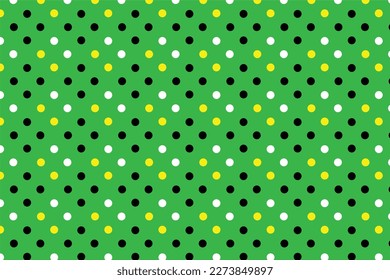 abstract white black and yellow on green background design.