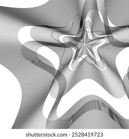 Abstractas mezcla blanca de tecnología digital que fluye líneas de onda de fondo. Diseño moderno de líneas móviles brillantes. Elemento de diseño de líneas móviles blancas modernas.

