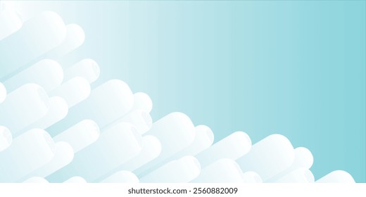 Abstract white and blue background. Minimal geometric white and blue light background abstract design. cloud design