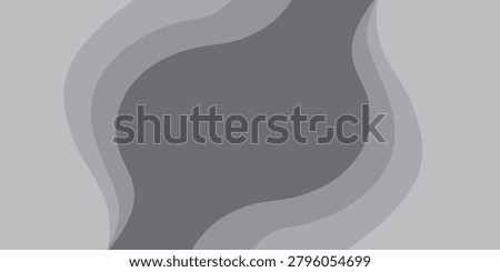 Abstract white and blue background with paper curved relief layers. Vector illustration. Material design. Paper cutting poster. Applicable for business banner, flyer, poster, brochure design