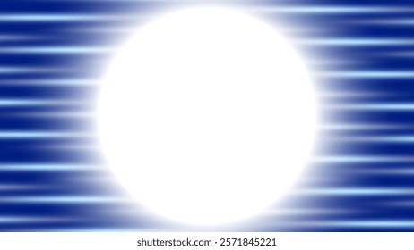 Abstract white and blue color background with glowing light, spotlight pattern. Vector illustration.