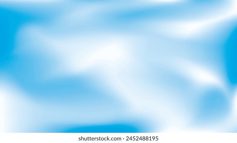 Abstract white and blue color gradient background. Vector illustration.