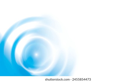 Abstract white and blue color gradient background with round shape. Vector illustration.