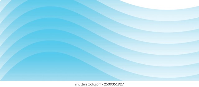 Abstract white and blue color, modern design stripes background with geometric round shape. Vector illustration.