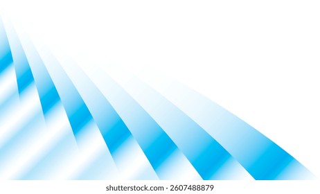 Abstract  white and blue color, modern design stripes background with curve lines. Vector illustration.
