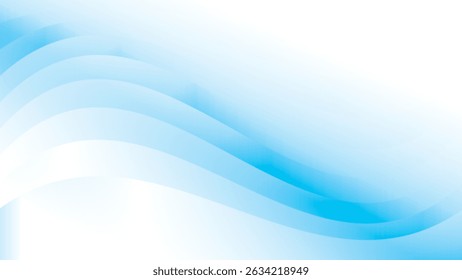 Abstract  white and blue color, modern design stripes background with curve lines. Vector illustration.