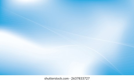 Abstract  white and blue color, modern design stripes background with curve lines. Vector illustration.