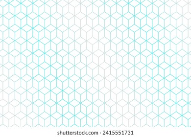 abstract white and blue cubic vector patern