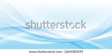 Abstract white and blue curved ray background with a futuristic hi technology lighting effect sparkle