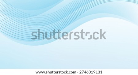 Abstract white and blue curved ray background with a futuristic hi technology lighting effect sparkle