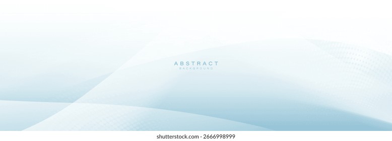 Abstract white and blue digital dynamic wave background. Futuristic hi-technology concept. Business banners, flyers, and presentations