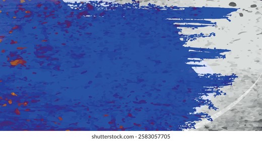 Abstract white and blue Dirty Grunge Background with Halftone Effect. 