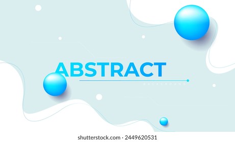 abstract white blue fluid background. geometric composition wallpaper. vector illustration