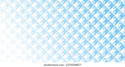 Abstract white and blue geometric background texture for brochure flyer banner template design