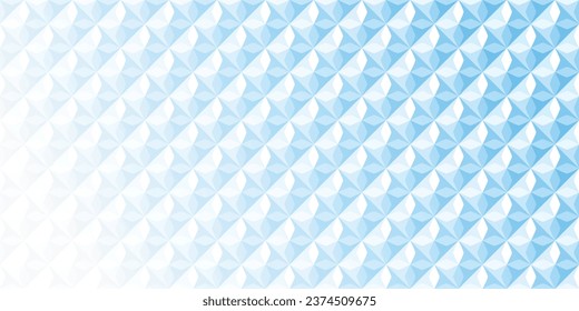 Abstract white and blue geometric background texture for brochure flyer banner template design