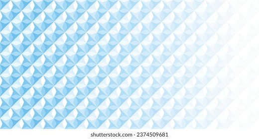 Abstract white and blue geometric background texture for brochure flyer banner template design