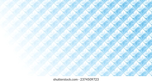 Abstract white and blue geometric background texture for brochure flyer banner template design