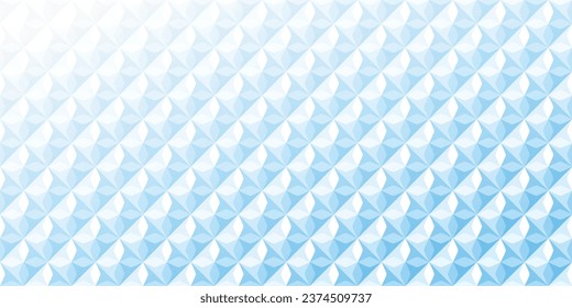 Abstrakte, weiße und blaue, geometrische Hintergrundstruktur für die Gestaltung von Broschürenflyer-Bannern