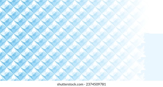 Abstract white and blue geometric background texture for brochure flyer banner template design