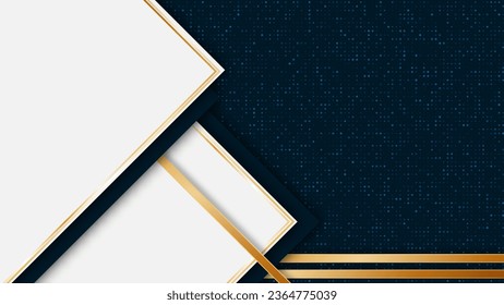 abstract white and blue geometric element background, futuristic corporate graphic decoration