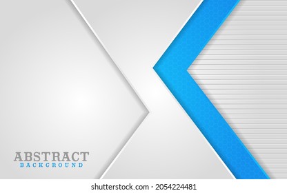 Abstract White and Blue Lines Combination Background Design.