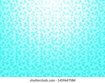 Abstract white and blue mint gradient color geometric triangles pattern background and texture technology concept. Vector illustration