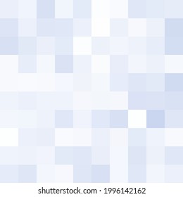 Abstract white and blue mosaic background. Vector background. White and blue mosaic. Pixel art background.