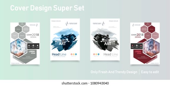 Abstract white, blue, slides. Brochure cover design. Fancy info banner frame. Creative set of infographic elements. Urban. Title sheet model set. Modern vector. Presentation templates, corporate.