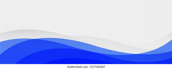 Resumen Banner de fondo blanco y azul