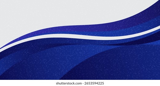 Abstractas Anuncio de fondo ancho de onda blanco y azul