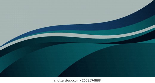 Abstractas Anuncio de fondo ancho de onda blanco y azul