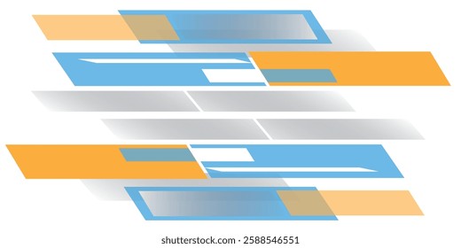 Abstract white, blue, yellow and colorful background for design.