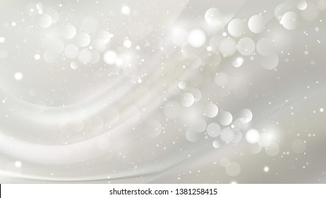 Abstract White Blurred Bokeh Background Image