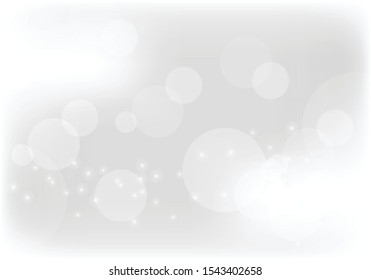 abstract white bokeh background. Can be used in cover design, book design, website background, CD cover, advertising. Vector illustration.
