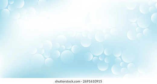 Abstrato branco bokeh borrão fundo círculo luz sobre fundo azul fundo abstrato fundo luz simples moderno abstrato