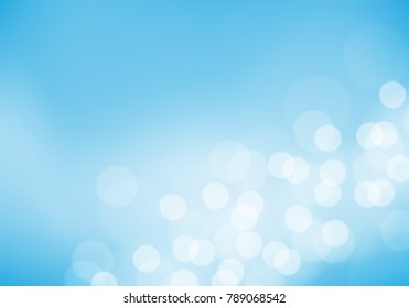 La luz de boquilla blanca abstracta en azul cielo ilustración vectorial de fondo de lujo.