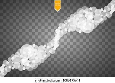 Abstract white bokeh light effect explosion sparks modern design. Glow star burst blur defocused. Sparkles light vector transparent background. Christmas Concept. Flicker magic effect