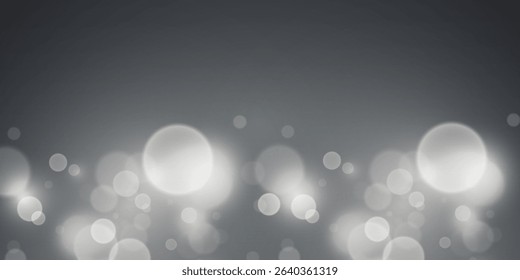 Abstract white bokeh, shiny sparkles light effect.