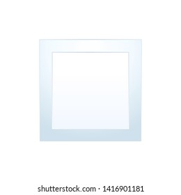 Abstract White Box. Isolated Vector Illustration