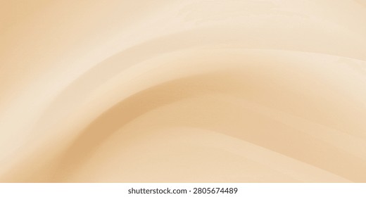 Abstract white brown creamy colors gradient with wave lines graphic design texture background. Use for cosmetics nature concept.