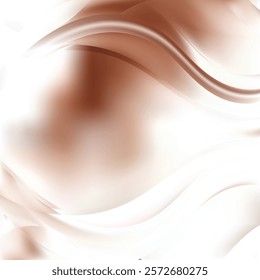 Abstract White Brown Wavy Background