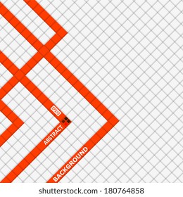 abstract white check with red arrow background 