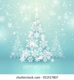 Abstrakter weißer Weihnachtsbaum