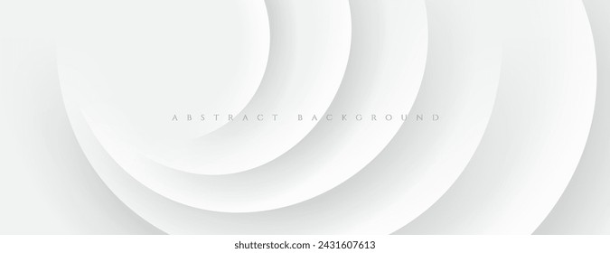 abstract white circle background. vector illustration