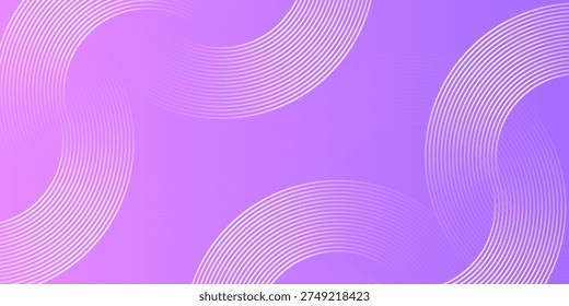 Abstractas líneas circulares blancas